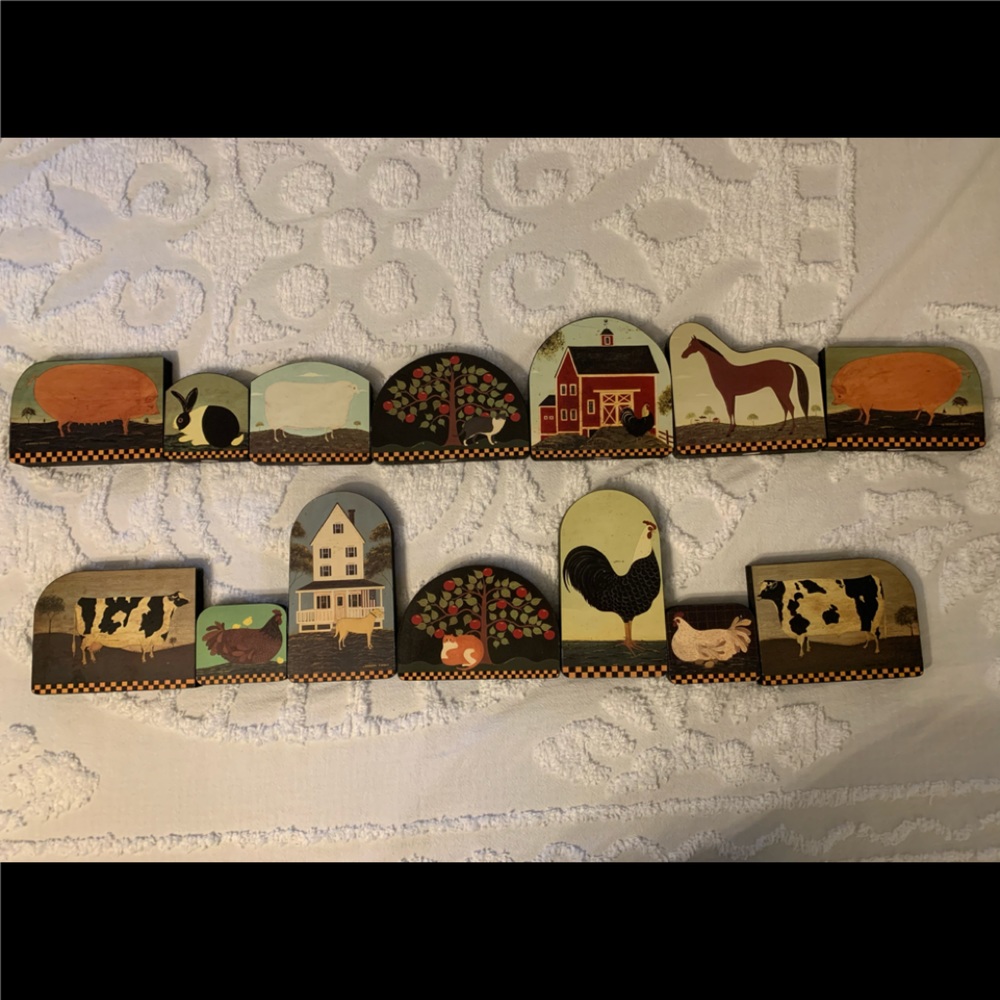 Warren Kimble Flats - 14 in set - excellent preloved - made by Lennox 1996